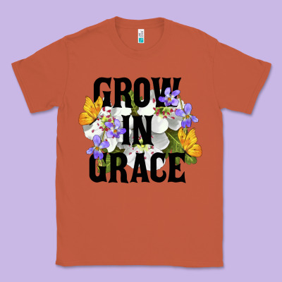 Grow In Grace Classic Tee Designed By Lillyallendesigns