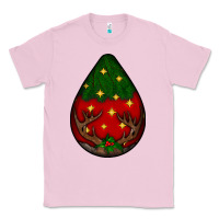 Bubblegum Pink Christmas  teardrop Classic Tee - BundleAndBundleShop