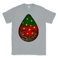 Heather Grey Christmas  teardrop Classic Tee - BundleAndBundleShop