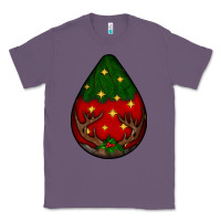 Lavender Christmas  teardrop Classic Tee - BundleAndBundleShop