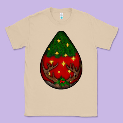 Christmas  Teardrop Classic Tee Designed By Bundleandbundleshop