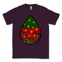 Plum Christmas  teardrop Classic Tee - BundleAndBundleShop