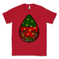 Red Christmas  teardrop Classic Tee - BundleAndBundleShop