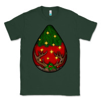 Sports Green Christmas  teardrop Classic Tee - BundleAndBundleShop