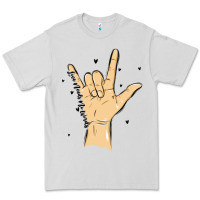 Dove Grey love needs no words Premium Tee - MaliasSmallBusiness