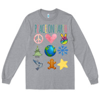 Heather Grey PEACE ON EARTH Long Sleeve Tee - Bettercallsaul