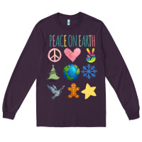 Plum PEACE ON EARTH Long Sleeve Tee - Bettercallsaul