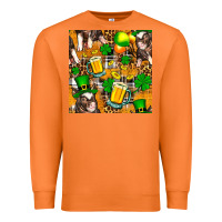 Carrot St. Patrick's Day Pig With Beer And Shamrock Premium Sweatshirt - FaDigitalArtStudio