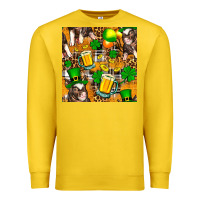 Lemon St. Patrick's Day Pig With Beer And Shamrock Premium Sweatshirt - FaDigitalArtStudio