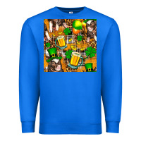 True Royal St. Patrick's Day Pig With Beer And Shamrock Premium Sweatshirt - FaDigitalArtStudio