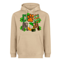 Mushroom St. Patricks Dog Mom Heavyweight Hoodie - FaDigitalArtStudio