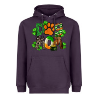 Plum St. Patricks Dog Mom Heavyweight Hoodie - FaDigitalArtStudio