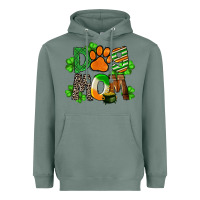 Sage St. Patricks Dog Mom Heavyweight Hoodie - FaDigitalArtStudio