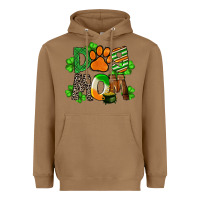 Toasted Coconut St. Patricks Dog Mom Heavyweight Hoodie - FaDigitalArtStudio