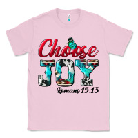 Bubblegum Pink Choose Joy Classic Tee - BundleAndBundleShop