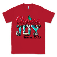 Red Choose Joy Classic Tee - BundleAndBundleShop