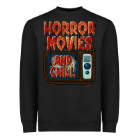 Black Horror Movies and Chill Heavyweight Sweatshirt - texasbilliewilder