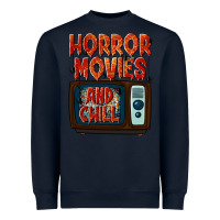 Navy Horror Movies and Chill Heavyweight Sweatshirt - texasbilliewilder