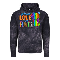 Cloud Black Spread Love Not Hate Vintage Hoodie - BundleAndBundleShop