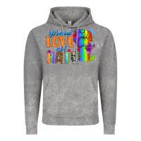 Cloud Rock Spread Love Not Hate Vintage Hoodie - BundleAndBundleShop