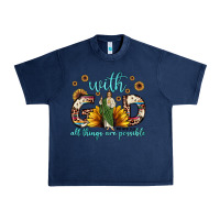 Navy with god all things are possible matthew 19 26 Urban Heavy Tee - JahusDesignShop