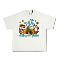 Pistachio with god all things are possible matthew 19 26 Urban Heavy Tee - JahusDesignShop