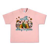 Salmon with god all things are possible matthew 19 26 Urban Heavy Tee - JahusDesignShop