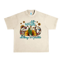Sandshell with god all things are possible matthew 19 26 Urban Heavy Tee - JahusDesignShop