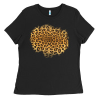 Black leopard patch Ladies Tee - Jasminsmagicworld