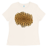 Bone leopard patch Ladies Tee - Jasminsmagicworld