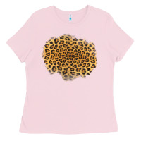 Bubblegum Pink leopard patch Ladies Tee - Jasminsmagicworld