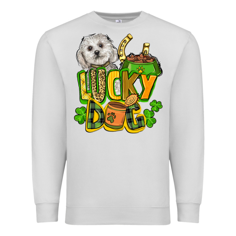 Lucky Dog St. Patrick's Premium Sweatshirt by FaDigitalArtStudio | Teevron