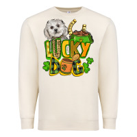 Sandshell lucky dog St. Patrick's Premium Sweatshirt - FaDigitalArtStudio