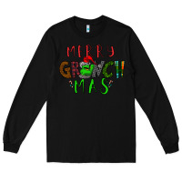 Black Merry Grinch Mas Long Sleeve Tee - Bettercallsaul