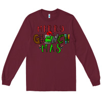 Burgundy Merry Grinch Mas Long Sleeve Tee - Bettercallsaul