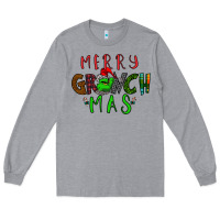 Heather Grey Merry Grinch Mas Long Sleeve Tee - Bettercallsaul