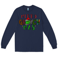 Navy Merry Grinch Mas Long Sleeve Tee - Bettercallsaul