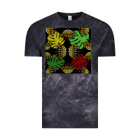 Cloud Black african and leaf seamless pattern Vintage Tee - BundleAndBundleShop