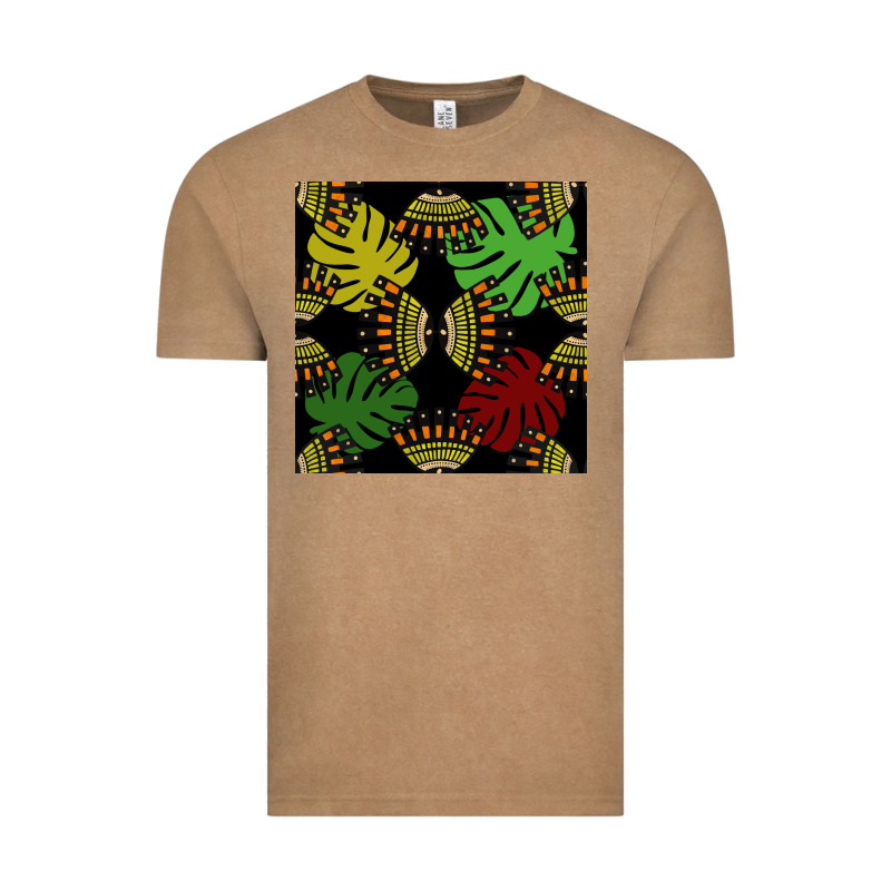African And Leaf Seamless Pattern Vintage Tee by BundleAndBundleShop | Teevron