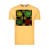 Vintage Mustard african and leaf seamless pattern Vintage Tee - BundleAndBundleShop