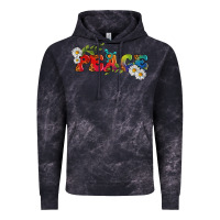 Cloud Black Lgbtq Peace With Daisy Vintage Hoodie - BundleAndBundleShop
