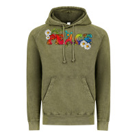 Vintage Olive Lgbtq Peace With Daisy Vintage Hoodie - BundleAndBundleShop