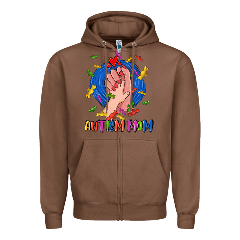 Autism Mom Zipper Hoodie by CowGirlArtShop | Teevron