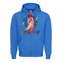 True Royal Autism Mom Zipper Hoodie - CowGirlArtShop