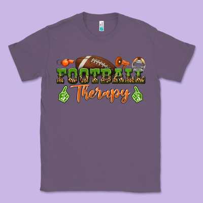 Football Therapy Classic Tee Designed By Bundleandbundleshop