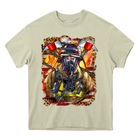 Mossy firefighter axe and ladder Heavy Core Tee - LillyAllenDesigns
