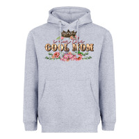 Heather Grey i am the cool mom Heavyweight Hoodie - FaDigitalArtStudio