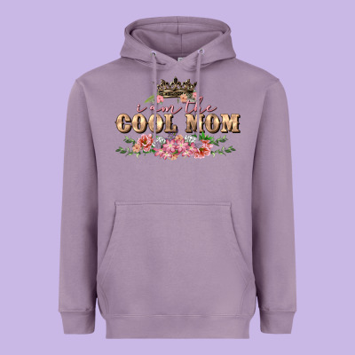 I Am The Cool Mom Heavyweight Hoodie Designed By Fadigitalartstudio