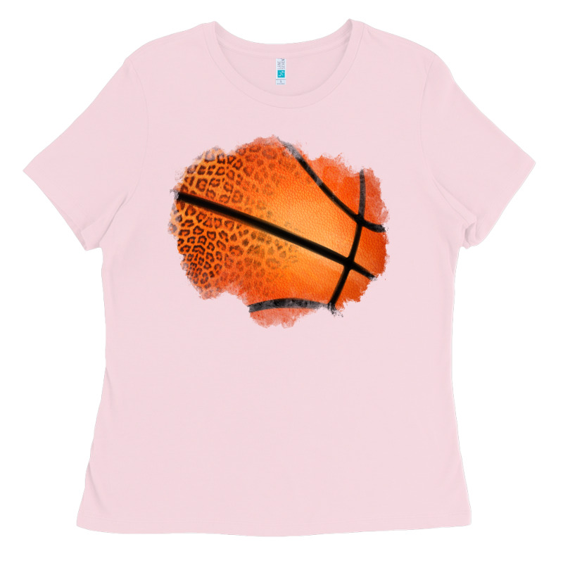 Leopard Basketball Patch Ladies Tee by Jasminsmagicworld | Teevron