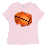 Bubblegum Pink leopard basketball patch Ladies Tee - Jasminsmagicworld